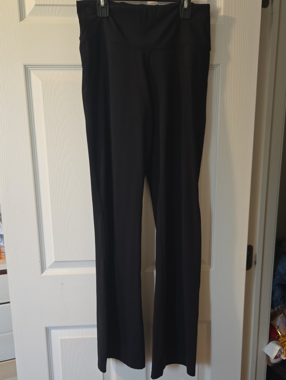 Black Women's High-Waist Wide-Leg Pants
